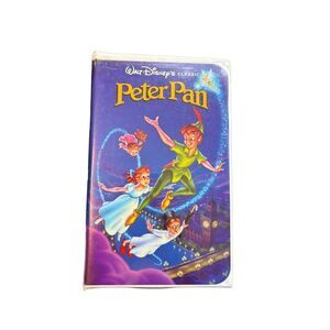 Walt Disneys Classic Peter Pan VHS Tape Vintage 1990s Collectible Childrens Movi